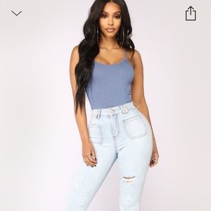 Fashion Nova Shannon Basic Bodysuit